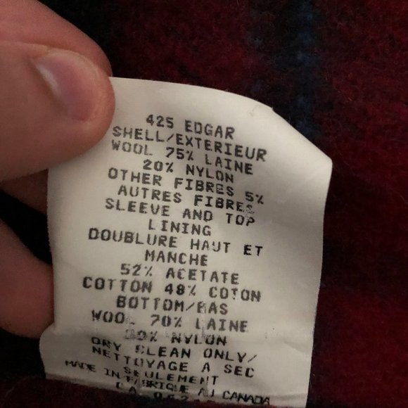 Wool Overcoat Single Breast - Towne from London Fog - Made in Canada - Excellent - Picture 8 of 8